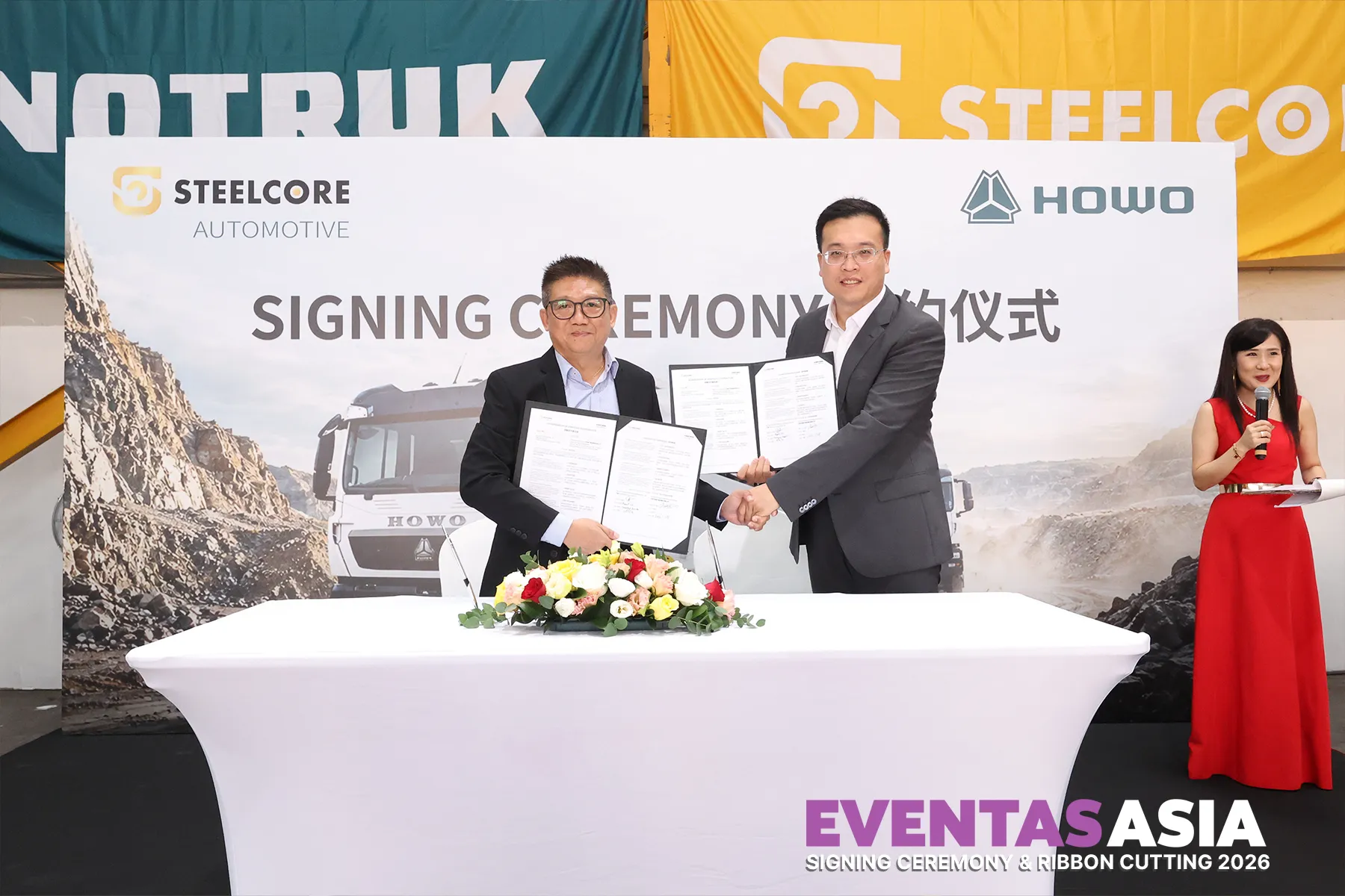 Eventas Asia Successful Signing Ceremony Hand Shake Moment